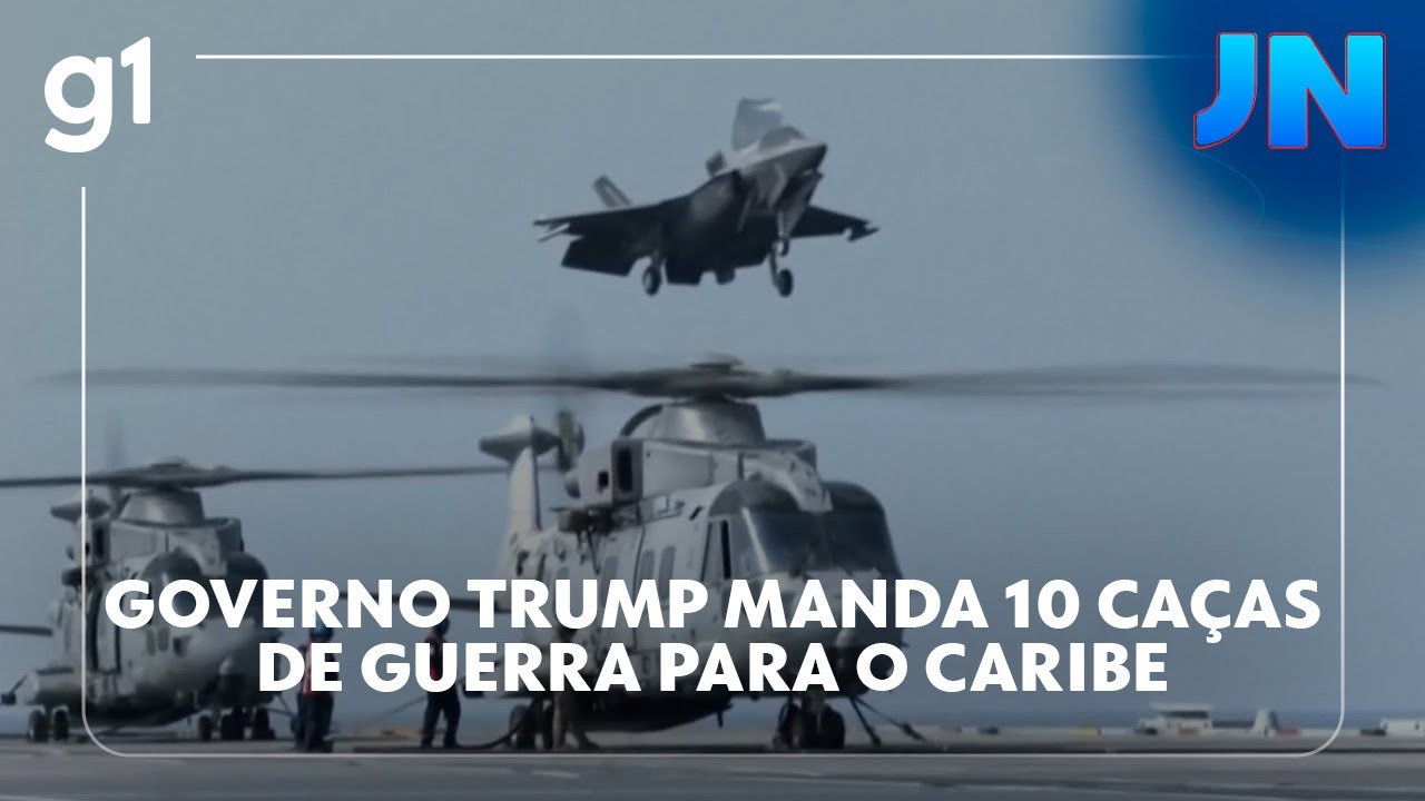 JN Governo Trump manda 10 caças de guerra para o Caribe e aumenta a tensão com a Venezuela