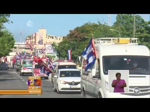 Jóvenes en Santiago de Cuba se unen a Caravana por la Paz, el Amor y la Solidaridad