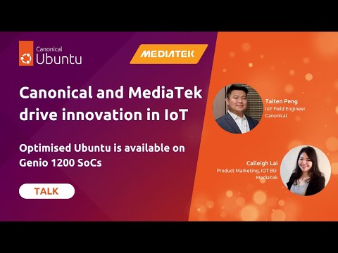 Canonical and MediaTek drive innovation in IoT