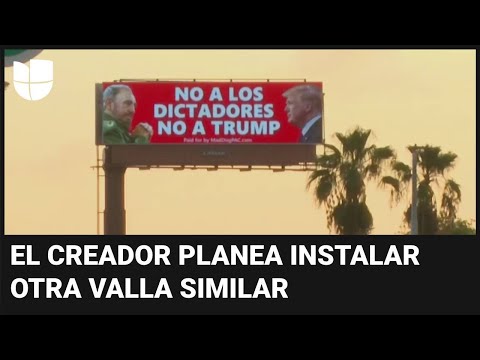 Valla publicitaria que compara a Trump con Fidel Castro genera controversia en Miami