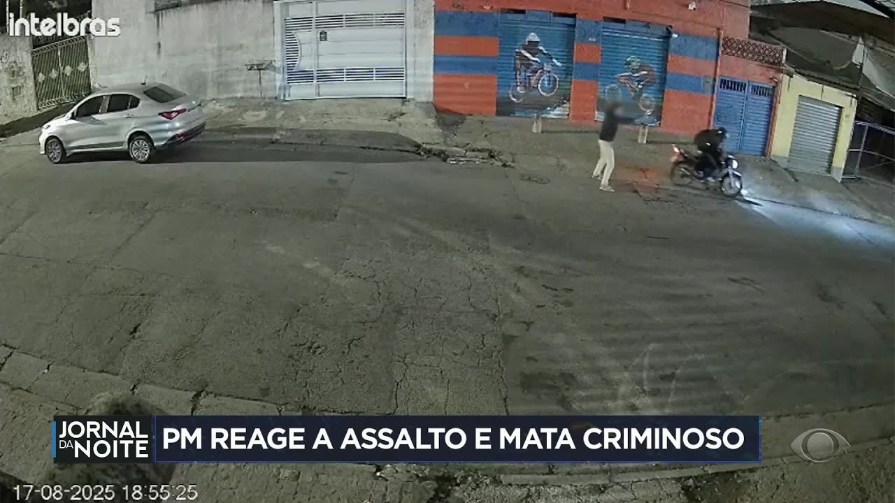 PM reage a assalto e mata bandido em São Paulo