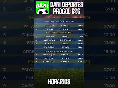 HORARIOS DE LA #QUINIELA #PROGOL 696