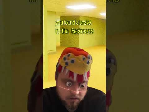 Snake in the backrooms gonna swallow you whole #backrooms #imasnake