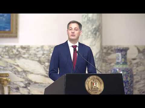 Declaración del presidente del Gobierno, el primer ministro de Bélgica y el presidente de Egipto