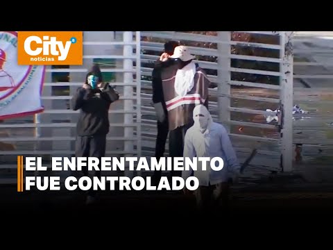 Enfrentamientos entre encapuchados y Fuerza Pública en inmediaciones de la U. Nacional | CityTv