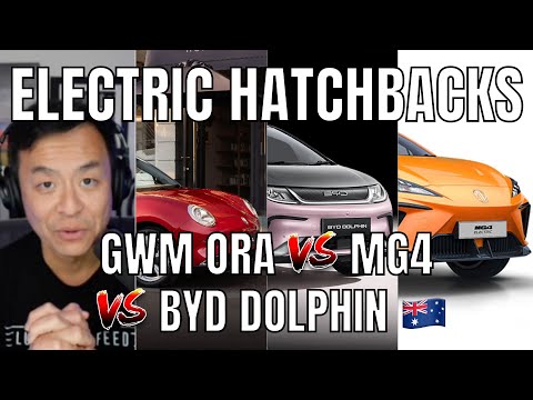 2024 Electric Hatchback Comparison between BYD Dolphin, MG4 & GWM Ora