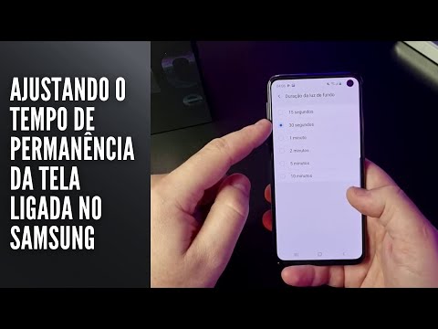 Ajustando o tempo de permanência da tela ligada no Samsung