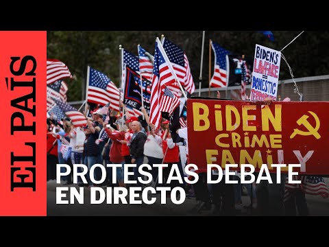 DIRECTO | Protestas durante el primer debate presidencial de Estados Unidos | EL PAÍS