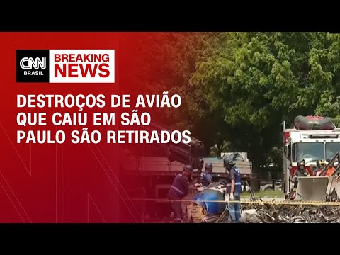 Destroços de avião que caiu em São Paulo são retirados | BASTIDORES CNN