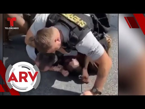 Captan a policía golpeando sin piedad a un afroamericano en Georgia | Al Rojo Vivo | Telemundo