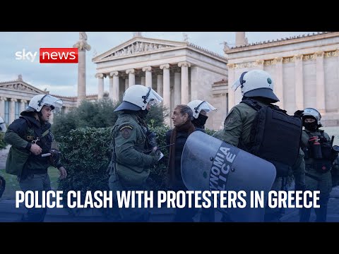 Violent protests in Greece as police and demonstrators clash
