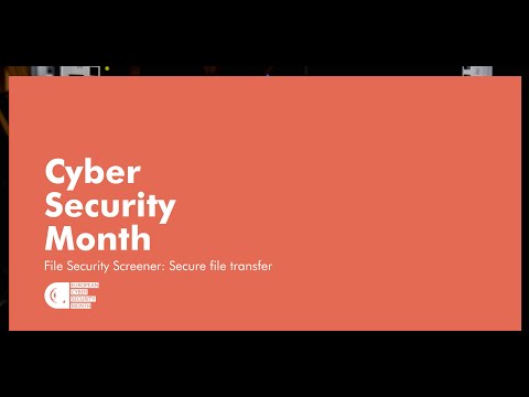 Cybersecurity Month 2024 Secure file import with file security screener