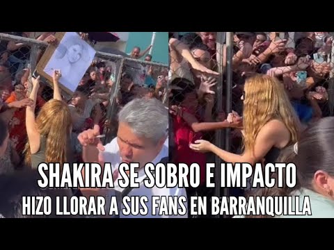 #shakira SE SOBRO E HIZO  LLORAR A LOS FANS EN #barranquilla en el Colegio Nuevo Bosque