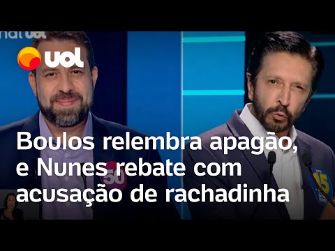 Debate: Nunes e Boulos discutem após prefeito acusar deputado de normalizar rachadinha de Janones