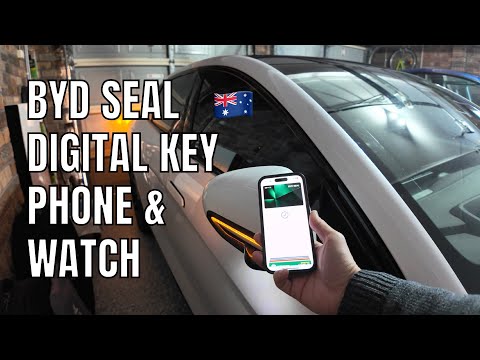 BYD Seal iPhone Digital Key Demonstration 2024 August Update Australia