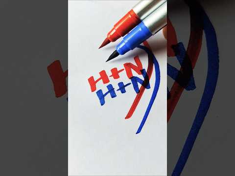 H+N ❤️ draw trick #art #shorts