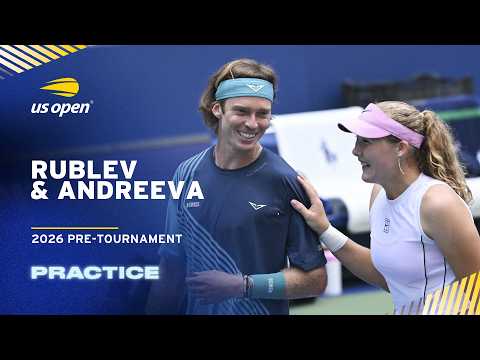 LIVE | Andrey Rublev and Mirra Andreeva | Practice Session | 2026 US Open