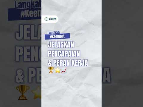 5 Langkah Membuat CV & Portofolio #work #kerja #loker #life #learning #wfh #motivation #hardwork