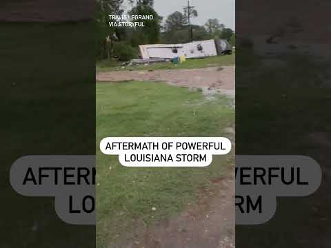 Trailers Flipped, Homes Destroyed in Louisiana After Possible Tornado