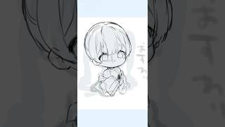 ミニキャラのラフはこう描く❣️ラフ詰め合わせ❣️#イラストメイキング #clipstudiopaint