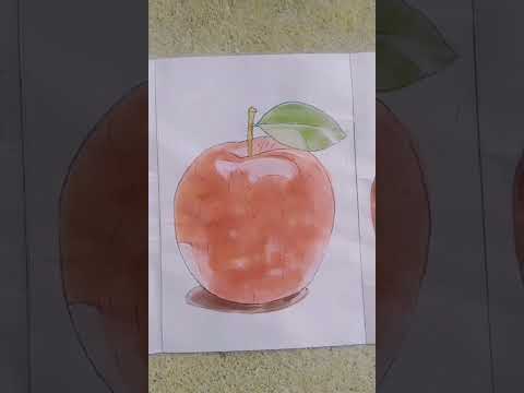 ขั้นตอนการวาดแอ้ปเปิ้ลจากภาพถ่