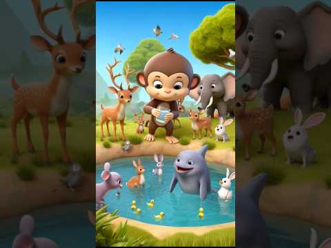 बंदर की कहानी ✨😨#shortsfeed #aicartoon