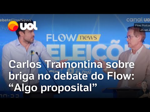 Carlos Tramontina diz que Pablo Marçal planejou briga em debate do Flow: 'Algo proposital'