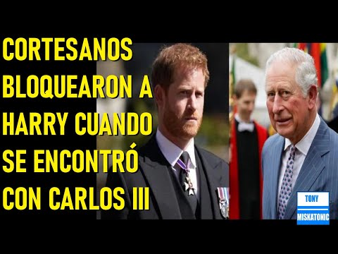 CORTESANOS IMPIDIERON QUE HARRY PASARA MÁS TIEMPO CON CARLOS III, DURANTE SU VISITA A LONDRES.