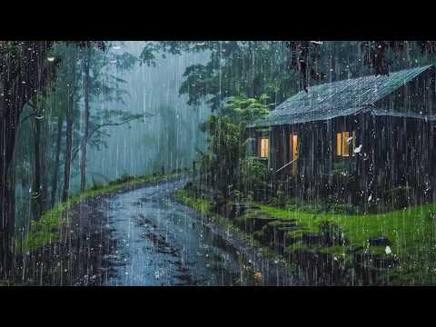 Rain Sounds for Sleeping - Calm Rain & Deep Thunder for Instant Sleep, Natural White Noise