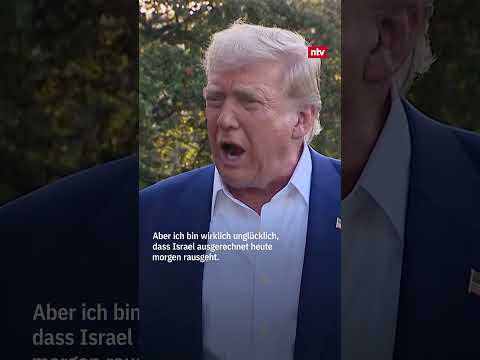 Frustrierter Trump flucht über Israel und Iran
