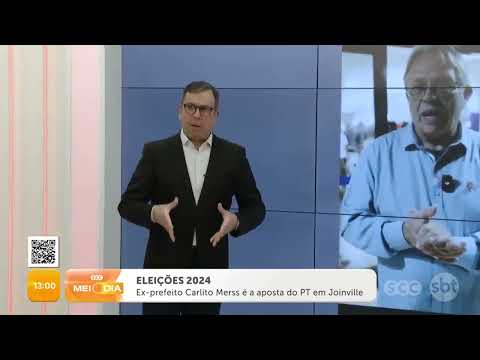 Ex-prefeito Carlito Merss é a aposta do PT em Joinville | Roberto Azevedo