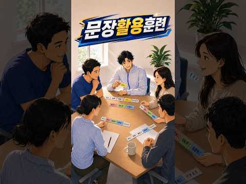 일본어회화 잘하는 법, 활용 끝났으면 <strong>문장</strong> 활용입니다.