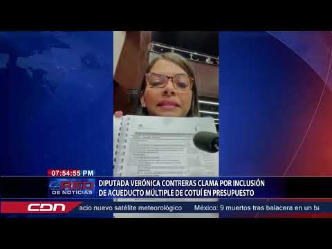 Diputada Verónica Contreras clama por inclusión de acueducto múltiple de Cotuí en presupuesto