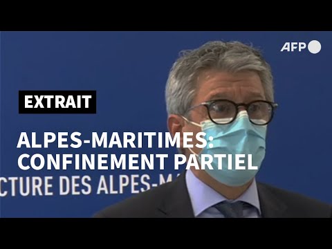 Alpes-Maritimes: confinement partiel pour les deux prochains week-ends (préfet) | AFP Extrait