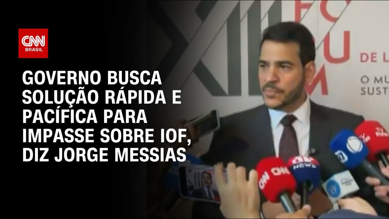 Estamos atuando por solução rápida e pacífica diz advogado geral da União sobre IOF | BASTIDORES