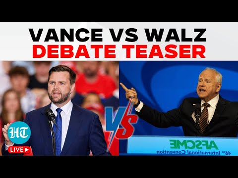 Walz Vs Vance Debate | Teaser Of US Vice Presidential Debate 2024 | Tim Walz | JD Vance |US Election