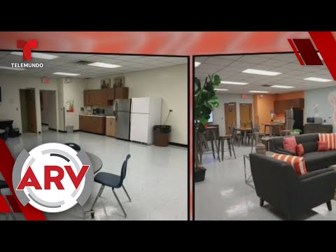 Un salón es transformado en un cuarto de descanso para maestras | Al Rojo Vivo | Telemundo