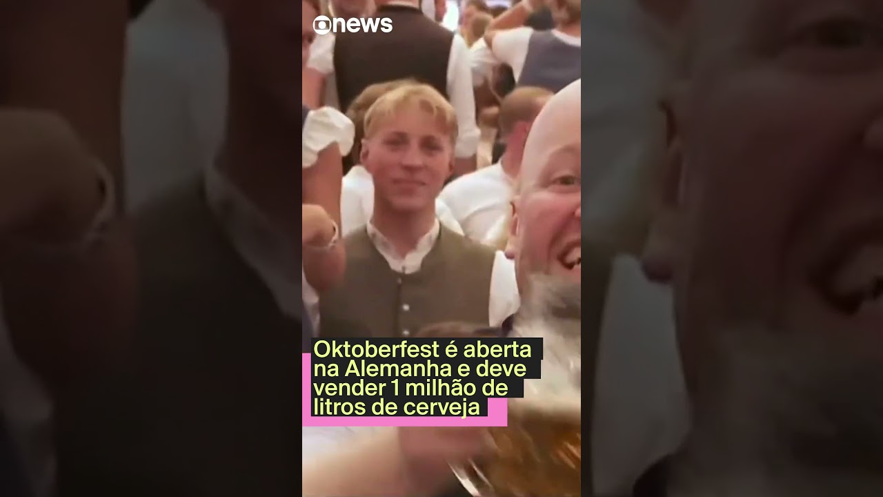 Oktoberfest é aberta na Alemanha e deve vender 1 milhão de litros de cerveja