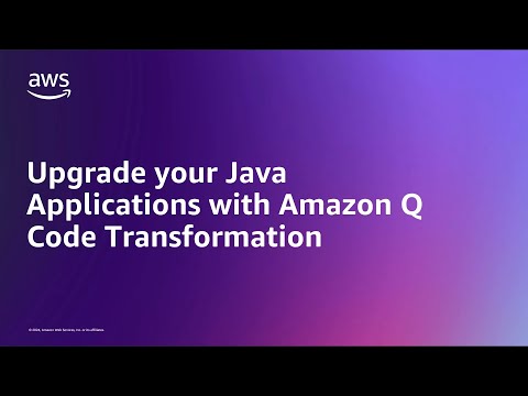 Upgrade your Java applications with Amazon Q Code Transformation | Amazon Web Services