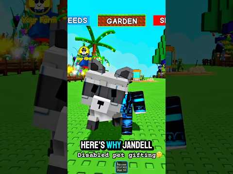 Jandel Had to Disable Pet Gifting After THIS in Grow A Garden 👀 | #shorts #roblox #growagarden