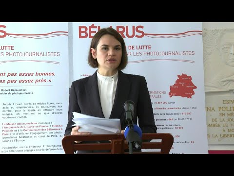 Bélarus: l'opposante Svetlana Tikhanovskaïa appelle la France à agir | AFP