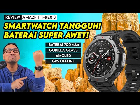 Smart Watch Lengkap, Tangguh, dan Baterai Super Awet! REVIEW Amazfit T-Rex 3