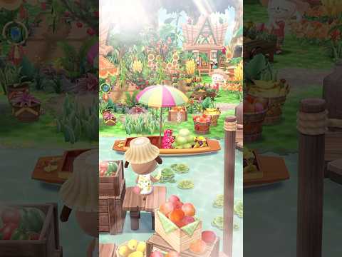 【ポケ森】 島の畑🌻 【キャンプ場レイアウト】 #acpc #ポケ森 #ポケ森コンプリート #shorts