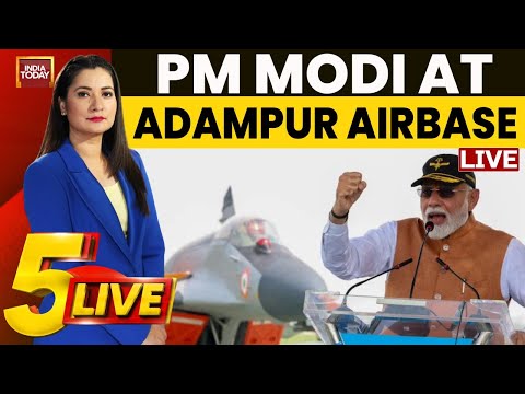 5Live With Pooja Shali: PM Modi's Clear Message To Pakistan From Adampur Airbase | India-Pak News
