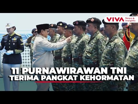 Dari Wamenhan hingga Dirut Timah, Prabowo Naikkan Pangkat 11 Purnawirawan TNI