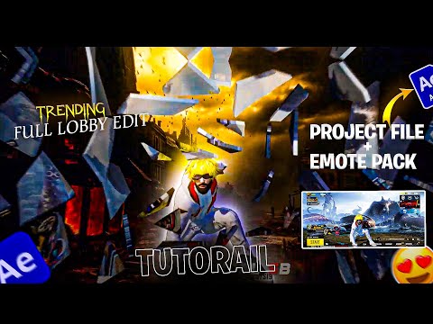 ATTITUDE JUTT SONG | PUBG FULL LOBBY VIDEO EDITING TUTORIAL | TUTORIAL + PROJECT FILE + EMOTE PACK