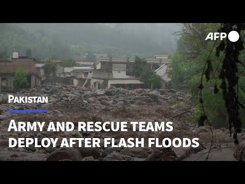 Army and rescue teams deployed after flash floods in Pakistan | AFP