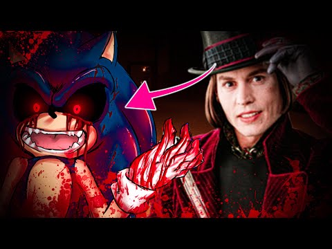 SONIC.EXE NOS PERSIGUE Y NOS QUIERE MATAR EN LA FRABRICA DE CHOCOLATE - NOS QUIERE ROBAR LA NAVIDAD!