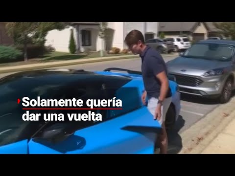 ¡ATRAPADOOO! Valet parking tenía que estacionar un auto, le ganó la tentación y se fue por ahí