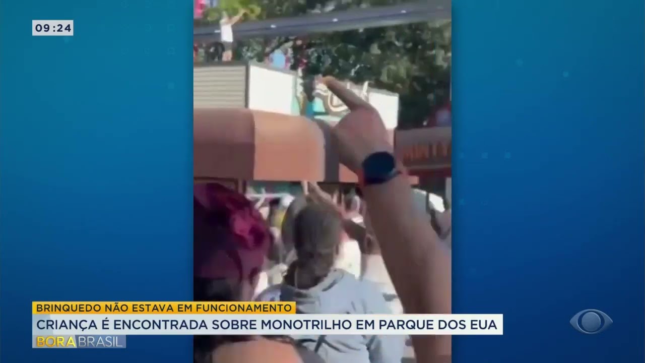 Criança é encontrada sobre monotrilho em parque nos EUA